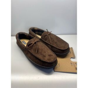 Dockers Men's Slippers with Memory Foam (XXLarge / 13-14US, Brown)
